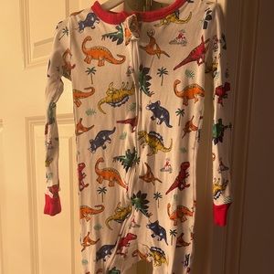 EUC dinosaur footed pjs